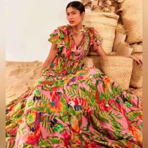 FARM Rio Multicolor Tropical Maxi Dress - Picture 15 of 15